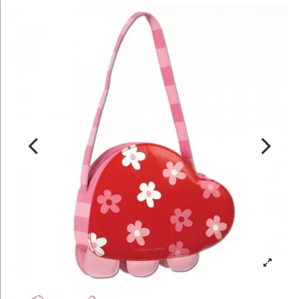 Stephen Joseph Red and Black Ladybug Girls Purse with Flowers